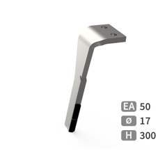 Dent de herse rotative Gauche 2 plaquettes carbure MORENI RH71 adaptable