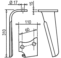 Kreiseleggenzinken links ALPEGO 03001S - Nachbau