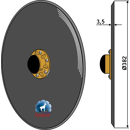 Säscheibe glatt komplett Ø382x3,5 mm  JOHN DEERE AA20242 Nachbau  