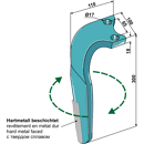 Kreiseleggenzinken, beschichtet - rechts RH95DERHR 