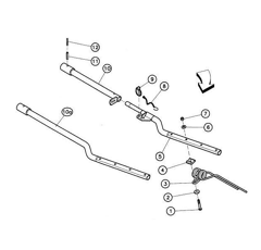 Bras de dents droite pour ndaineur KUHN 57743020 origine