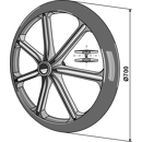 Packerring Ø 700 mm 35° Nachbau  