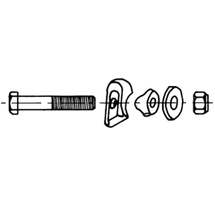 Attache dent pour faneuse DEUTZ-FAHR 1.1042.119.900.00 adaptable