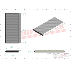 Filtre à air adaptable HIFI FILTER SC50314