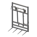 Pic bottes frontal 2000 mmpour type d'attelage JCB COMPACT adaptable