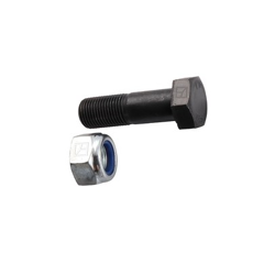 Boulon à tête hexagonale M16x1,5x52 avec écrou à freinage interne adaptable - Blacksteel©