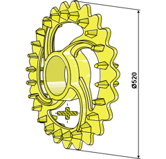Walzenring Crosskill 101107 - Nachbau