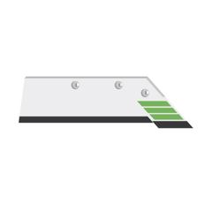 Soc carbure Droit à bec de canne pour charrue MASSEY FERGUSON 200614 adaptable