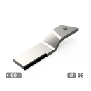 Lame rotalabour Gauche carbure, fixation 1 trou HOWARD 653829V adaptable