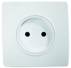 Prise 2 pôles 16 A borne-auto - Fixations à vis et griffes