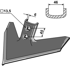 Gänsefußschar 1547099C2N Case / John Deere Nachbau