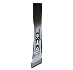 Ensemble soc Gauche avec plaquettes carbure et rechargement et déflecteur Gauche AMAZONE 78708677 adaptable