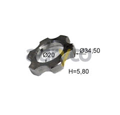 Piece de verin hydraulique pour téléscopique JCB 551/90401 adaptable