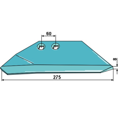 Aileron gauche pour RABE 6342.50.01 adaptable 