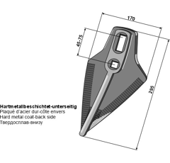 Soc forme belgio pour semoir AMAZONE adaptable - Blacksteel©