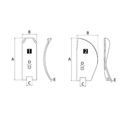 Déflecteur droite pour cultivateur HORSCH 00311352 adaptable