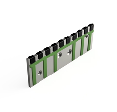 Contre-sep Gauche avec plaquettes carbure équerres et rechargement LEMKEN 3410003 adaptable