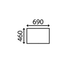 Heckscheibe mittig für Traktor ZETOR 57187931|59117988 Nachbau