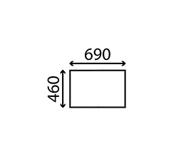 Heckscheibe mittig für Traktor ZETOR 57187931|59117988 Nachbau