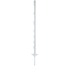 Kunststoffpfahl weiß 105 cm, 20er Karton