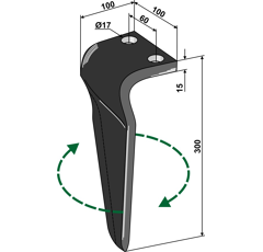 Kreiseleggenzinken - rechts RHMAS50R RH  Maschio