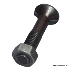 Pflugschraube DIN 11014 M20 x 2,5 x 40 mit Sechskantmutter 11014/20x40 Europäische EA-Qualität