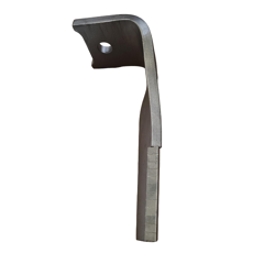 Dent de herse rotative Droite avec 3 plaquettes carbure triangulaires, fixation rapide PÖTTINGER 873.40.225.0 adaptable