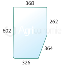 Pare-brise Dr. pour machine agricole MASSEY FERGUSON 3902150M1 adaptable