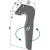 Dent gauche pour herse rotative KVERNELAND RG00058897 adaptable 