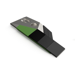 Pointe Gauche avec plaquettes carbure, rechargement et plaquettes arrière AMAZONE VNPK8.011.02A adaptable