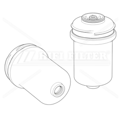 Filtre à gasoil separateur d'eau adaptable HIFI FILTER SN40901