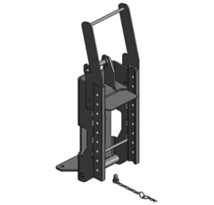 Lagerbock HVLB,W= 200 S25,John Deere 3120 - 3720 3R, Grün, Scharmüller