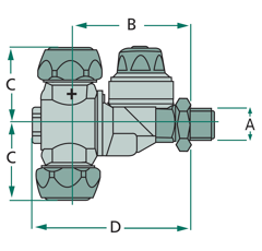 Porte-buse 40 bar 3/8"