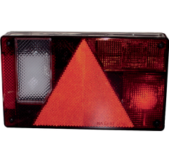 Lichtscheibe Rückleuchte rechts 6 Funktionen -  235 x 135 mm Nachbau