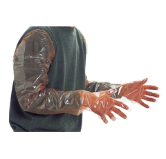 Gant polyéthylène 5 doigts fouille et délivrance 90 cm