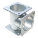 T-Stück 3 x 200mm  verzinkt