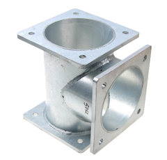 T-Stück 3 x 200mm  verzinkt