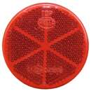 AGRISHOP 2x Catadioptrico Remolque, Remolque Catadioptrico  Adhesivo,Reflectors Rojo para Remolque ,Ø60mm,Catadioptrico Moto Homologado  para Caravana