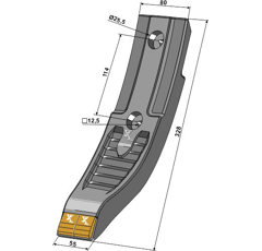 Scharspitze - Hartmetall - Länge 270 - Mehrere Marken