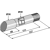 Piton pour palier M25 x 1,5 mm adaptable - BlackSteel©