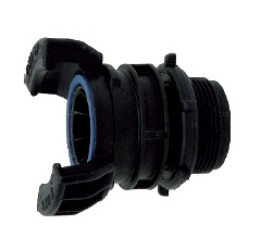 Raccord pompier fileté mâle avec verrou ø 50 x 2" en polypropylène