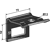 Halter für Zinken 40x12 mit Verstärkungsfeder 40x10 - 50x30