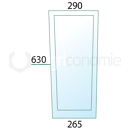Pare-brise Dr. pour machine agricole HÜRLIMANN 0.015.0338.0/10 adaptable