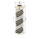 MANN  Ölfiltereinsatz HD6004X