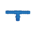Raccord Té fileté / cannelé 14 bars en nylon adaptable