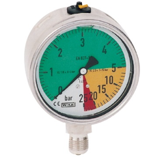 Manomètre Inox Ø 100 - 0 à 25 bars - 1/2"