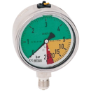 Manomètre inox 0/5/25 bars - 1/4" WIKA