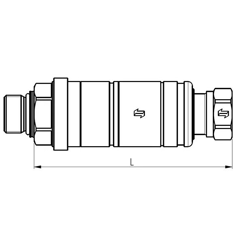 Coupleur rapide 1/2" pour tracteur CASE IH 5152194 adaptable