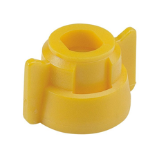 Ecrou + joints 10 mm méplats jaune pour buse adaptable