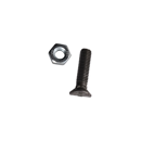 Boulon à tête ovale 40 mm adaptable - BlackSteel©